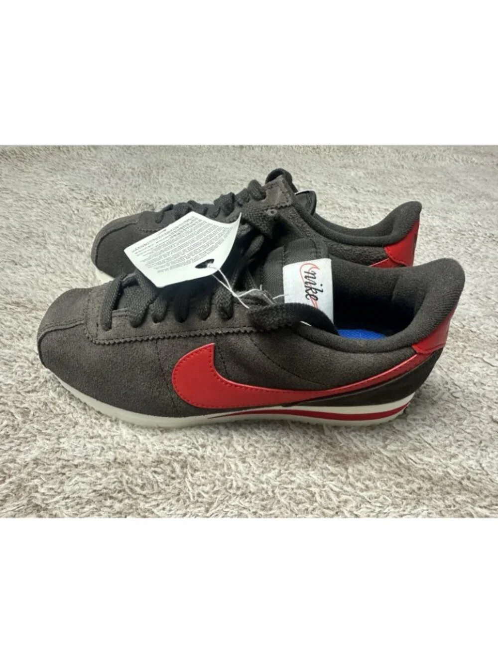 Nike Cortez Velvet Brown/Sail/University Red IB1857-200 Women's Size 5.5 NWOB